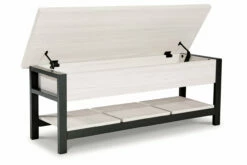 Rhyson Storage Bench 15 Rhyson Storage Bench -FURNITURE shop A3000312 ANGLE OPEN SW P1 KO