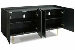 Brentburn Accent Cabinet -FURNITURE shop A4000260 ANGLE OPEN SW P1 KO