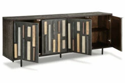 Franchester Accent Cabinet -FURNITURE shop A4000514 ANGLE OPEN SW P1 KO