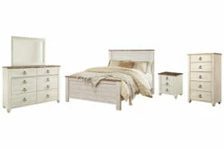 Willowton Bedroom Packages -FURNITURE shop B267 31 36 46 57 54 98 92 SW P1 KO