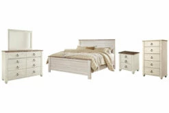 Willowton Bedroom Packages -FURNITURE shop B267 31 36 46 58 56 94 92 SW P1 KO