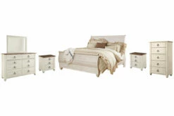 Willowton Bedroom Packages -FURNITURE shop B267 31 36 46 78 76 97 92 282 29 SW P1 KO