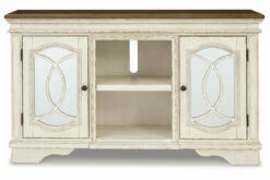 Realyn TV Stand -FURNITURE shop W743 48 HEAD ON SW P1 KO